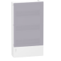 Coffret modulaire MINIPRAGMA ( 3R 12M)porte pleine blanche saillie PT SAN[MIP10312T]