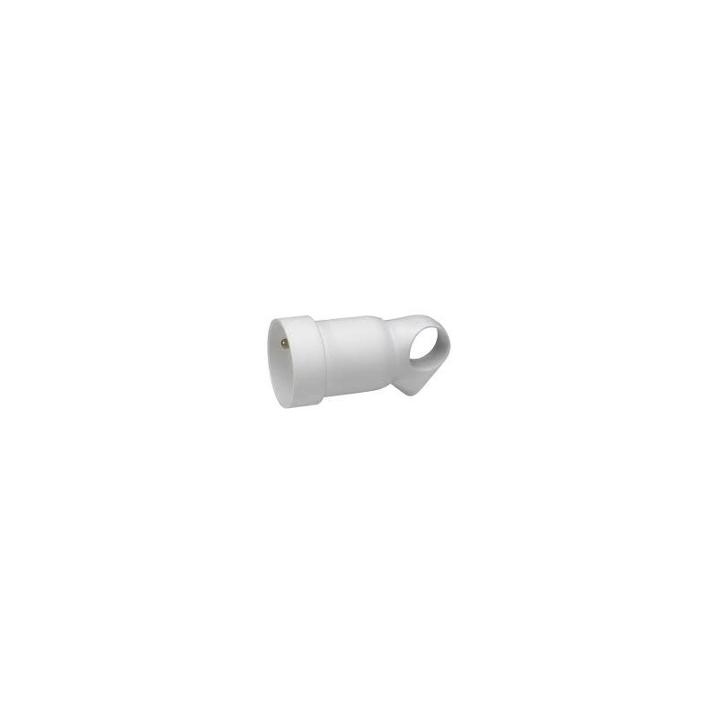Prolongateur 2 P + FR Droite Blanc[050421]