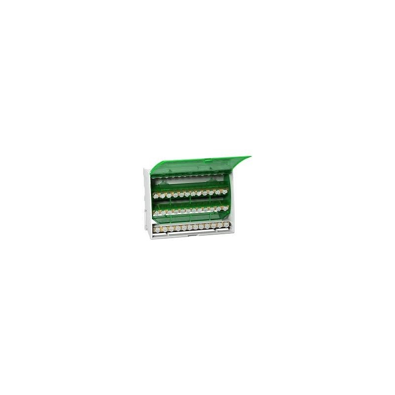 Repartiteur etage tetrapolaire 125 A 17trous[13514]