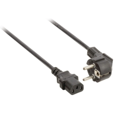 MicroConnect Cordon d''alimentation Schuko angulé - C5, 1,8 m/[USB 2.0 A, Serial DB9]