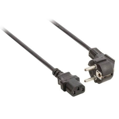 MicroConnect Cordon d''alimentation Schuko angulé - C5, 1,8 m/[USB 2.0 A, Serial DB9]