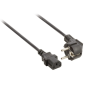 MicroConnect Cordon d''alimentation Schuko angulé - C5, 1,8 m/[USB 2.0 A, Serial DB9]