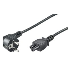 MicroConnect Cordon d''alimentation Schuko angulé - C5, 1,8 m/[USB 2.0 A, Serial DB9]