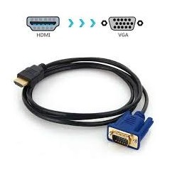 Cable adapter HDMi - VGA. HDMI Mâle vers VGA Mâle 2[HDMi - VGA]