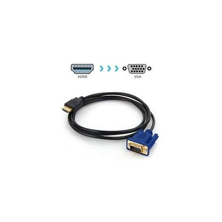 Cable adapter HDMi - VGA. HDMI Mâle vers VGA Mâle 2[HDMi - VGA]