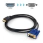 Cable adapter HDMi - VGA. HDMI Mâle vers VGA Mâle 2[HDMi - VGA]