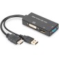 Câble convertisseur HDMI 3-en-1[AK-330403-002-S]