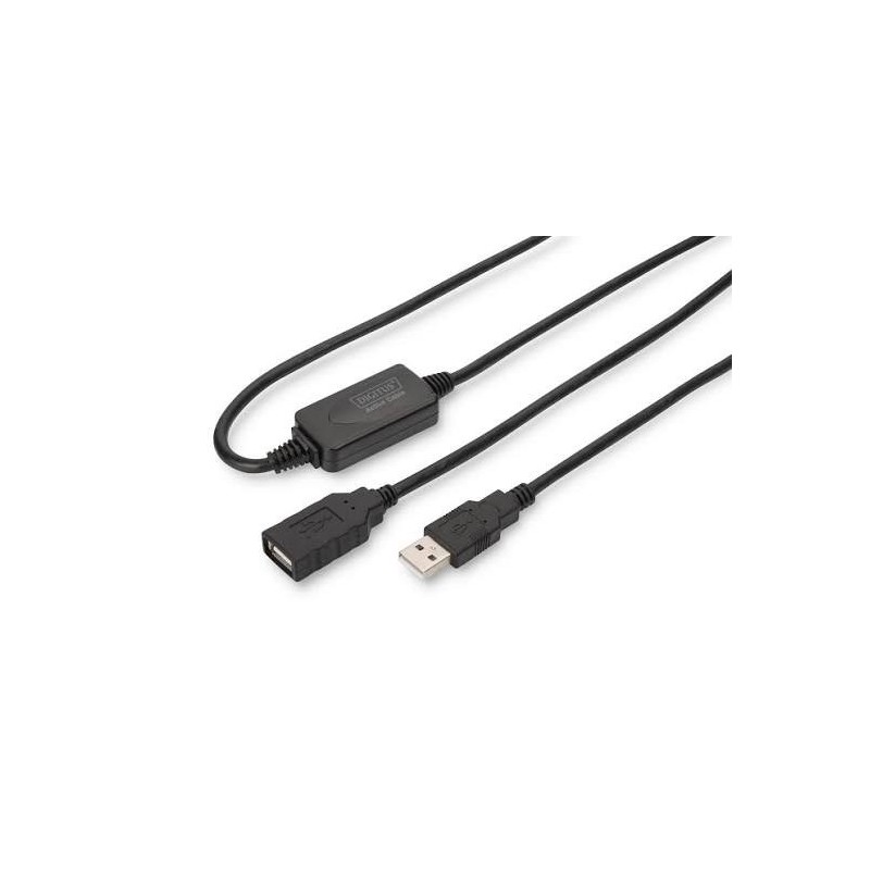 Cable d extension USB 2.0 Active 15 m DIGITUS[DA-73101]