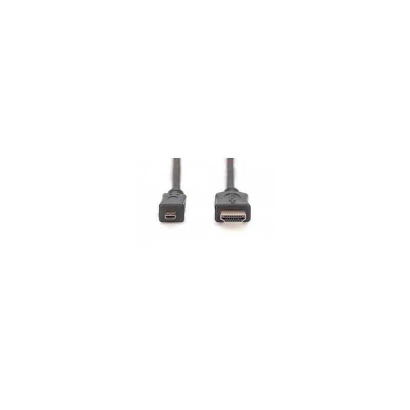 Cable Micro HDMI/HDMI a haut debit 2m[AK-330109-020-S]