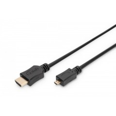 Cable Micro HDMI/HDMI a haut debit 2m[AK-330109-020-S]