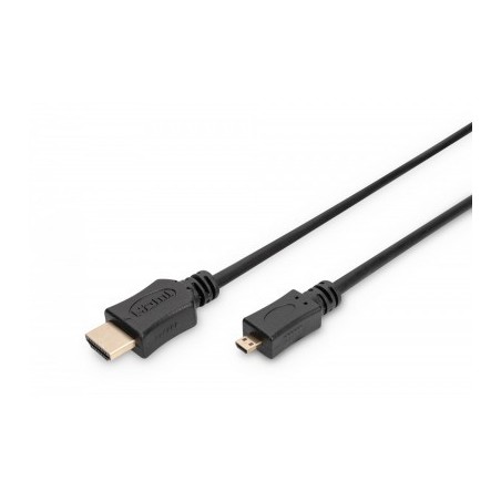Cable Micro HDMI/HDMI a haut debit 2m[AK-330109-020-S]