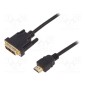 Cable adaptateur HDMI/ DVI 3m[AK-330300-030-S]