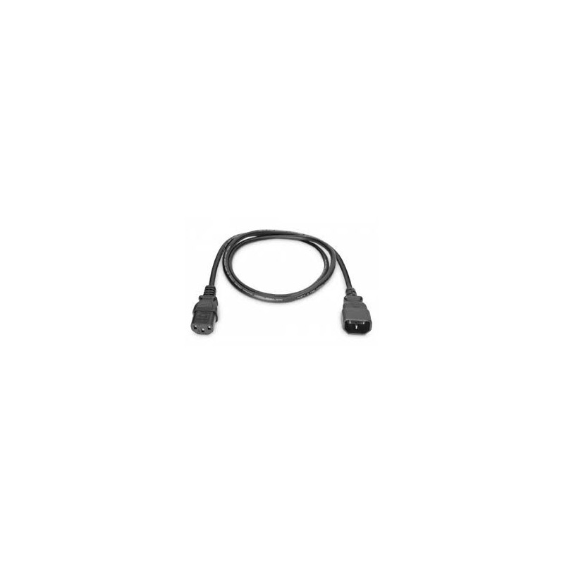 Cable peripherique  1,2 m - IEC C14 - IEC C13 - H05VV-F3G - 250 V - 10 A[AK-440201-012-S]