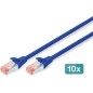 Cordon de Brassage CAT 6 S-FTP  5 m Bleu DIGITUS[DK-1644-050/B]