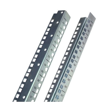 Jeux de 2 Montants arriere 19 Pouce pour baie 25U[M19P25U]