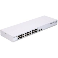 Mikrotik Cloud Smart Switch CSS326-24G-2SRM Commutateur - intelligent - 24 x 10/100/1000  2 x 10 Gigabit SFP - Montable sur rack - PoE[CSS 326-24G-2S]