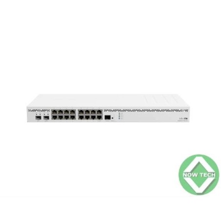 Mikrotik CCR2004-16G-2S Routeur connecté 16 Gigabit Ethernet Blanc[CCR2004-16G-2S]