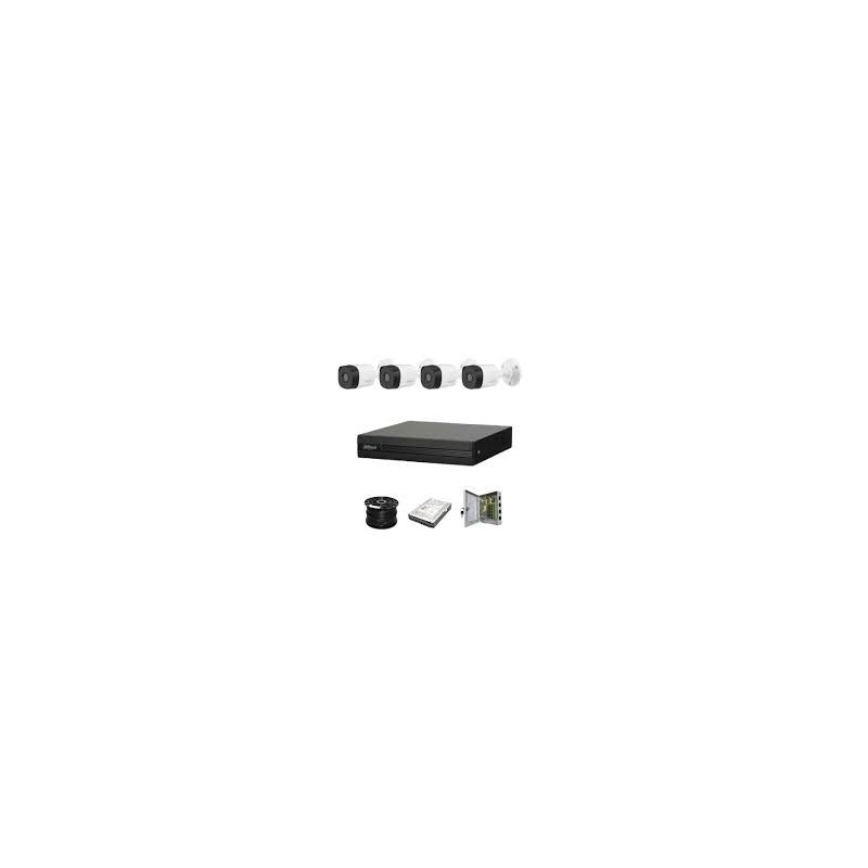 Kit HDCVI  720P XVR-S2  4 Camera HD-CVI[DH-KIT/XVR4104HS-S2/2-HFW1000RP-0280B-S3/2-HDW1000RP-0280B-S3]