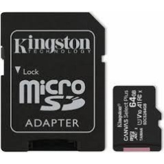 Carte mémoire Micro SD XC  KINGSTON 64GB micSDXC[SDCS2/64GB]