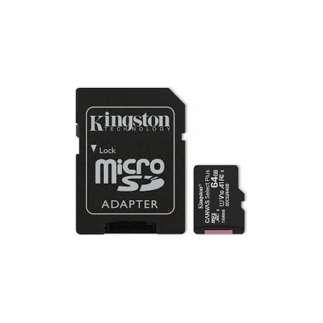 Carte mémoire Micro SD XC  KINGSTON 64GB micSDXC[SDCS2/64GB]