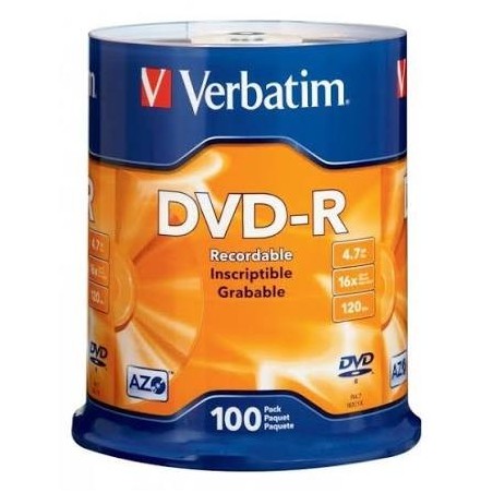 DVD-R x 100 - 4.7 Go Verbatim[dvdr47]