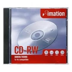CD-RW 80Min 700MB 4Xs Imation Pack de 10[I19001]