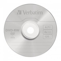 DVD-RW Verbatim 4x (cloche de 25)[43639]