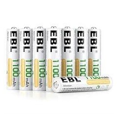 EBL 8PCS Piles Rechargeables AAA 1100mAh 1,2V Ni-MH
Piles[EBL 8PCS]