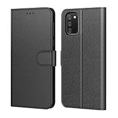 Housse Samsung Galaxy A02s, Fermeture magnétique invisible PU Cuir Portefeuille Étui à rabat avec Support  Gris /[Galaxy A02s]