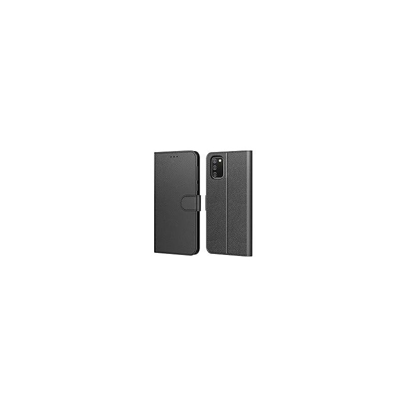 Housse Samsung Galaxy A02s, Fermeture magnétique invisible PU Cuir Portefeuille Étui à rabat avec Support  Gris /[Galaxy A02s]
