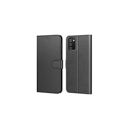 Housse Samsung Galaxy A02s, Fermeture magnétique invisible PU Cuir Portefeuille Étui à rabat avec Support  Gris /[Galaxy A02s]