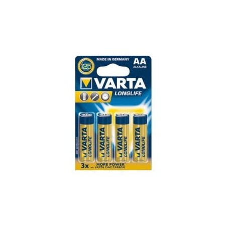 Piles LR06 (AA) de marque VARTA (1,5v). En pack blister 4 unités.[VALIPILELR06]