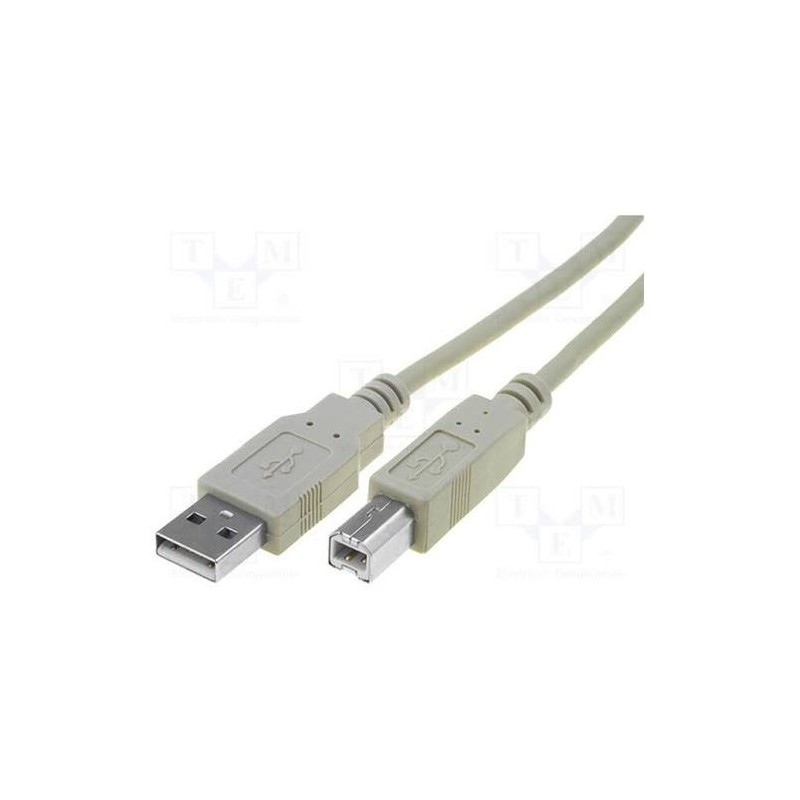 Cable USB 2.0 Type A-B M/M 1.8  m  pour  imprimante[AK-300105-018-E]
