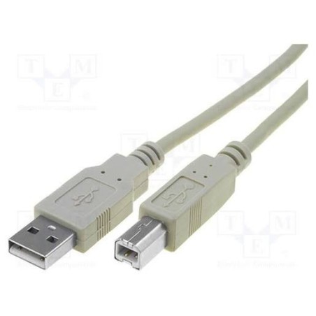 Cable USB 2.0 Type A-B M/M 1.8  m  pour  imprimante[AK-300105-018-E]