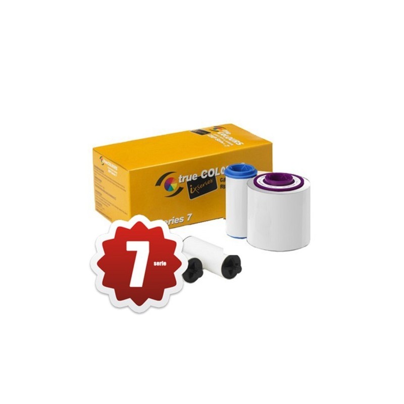 Zebra TrueColours ix Series Blanc - ruban d''impression - pour ZXP[800077-709EM]