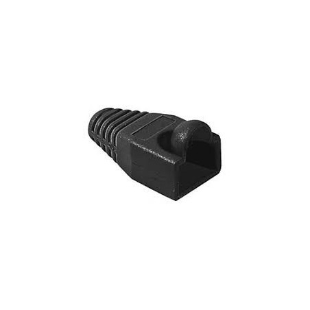 connecteur  RJ45 Cat 6 Blindee avec peigne et manchon noir[PRESN100]