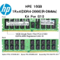 Memoire HPE 16GB 1Rx4 PC4-2666V-R pour serveur HP Gen10[815098-B21]