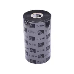 Carton de 12 Rubans noir (02300BK11045) Zebra Cire 2300 - 110mmx450m[02300BK11045]