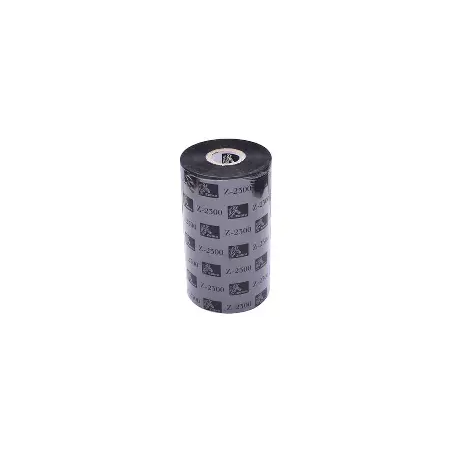 Carton de 12 Rubans noir (02300BK11045) Zebra Cire 2300 - 110mmx450m[02300BK11045]