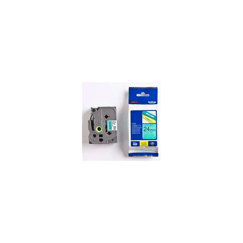 CASSETTE DE RUBAN 24 MM NOIR  /VERT  BROTHER (TZe751)[TZE-751]