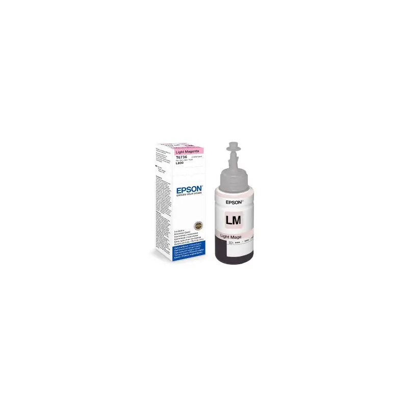Bouteille d encre Epson T6736 Light Magenta  70ml / 1900 photos/ L805, L1800[C13T67364A]