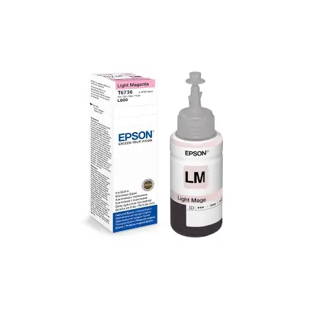 Bouteille d encre Epson T6736 Light Magenta  70ml / 1900 photos/ L805, L1800[C13T67364A]