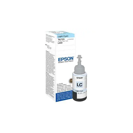 Bouteille d encre Epson T6735 Light Cyan  70ml / 1900 photos/ L805, L1800[C13T67354A]