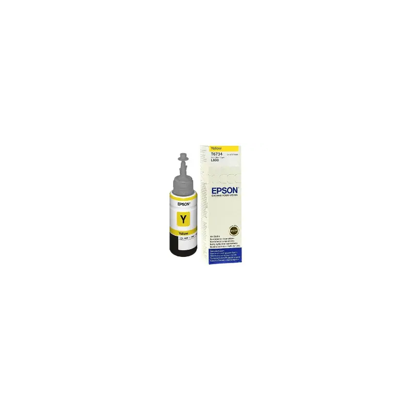 Bouteille d encre Epson T6734 Yellow 70ml / 1900 photos/ L805, L1800[C13T67344A]