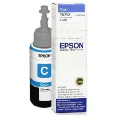 Bouteille d encre Epson T6732 Cyan  70ml / 1900 photos/ L805, L1800[C13T67324A]