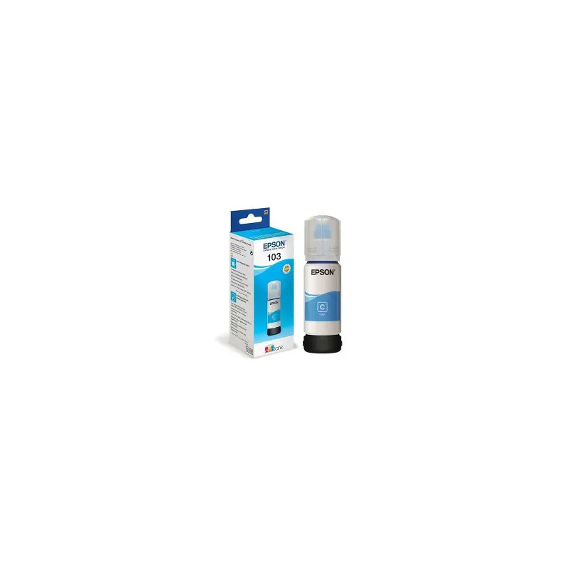 Bouteille d encre Epson103 EcoTank Cyan   / 7500 pages/ L3110, L3150, L5190[C13T00S24A]