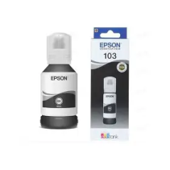 Bouteille d encre Epson103 EcoTank Black / 4500 pages/ L3110, L3150, L5190[C13T00S14A]
