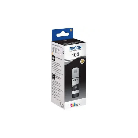 Bouteille d encre Epson103 EcoTank Black / 4500 pages/ L3110, L3150, L5190[C13T00S14A]