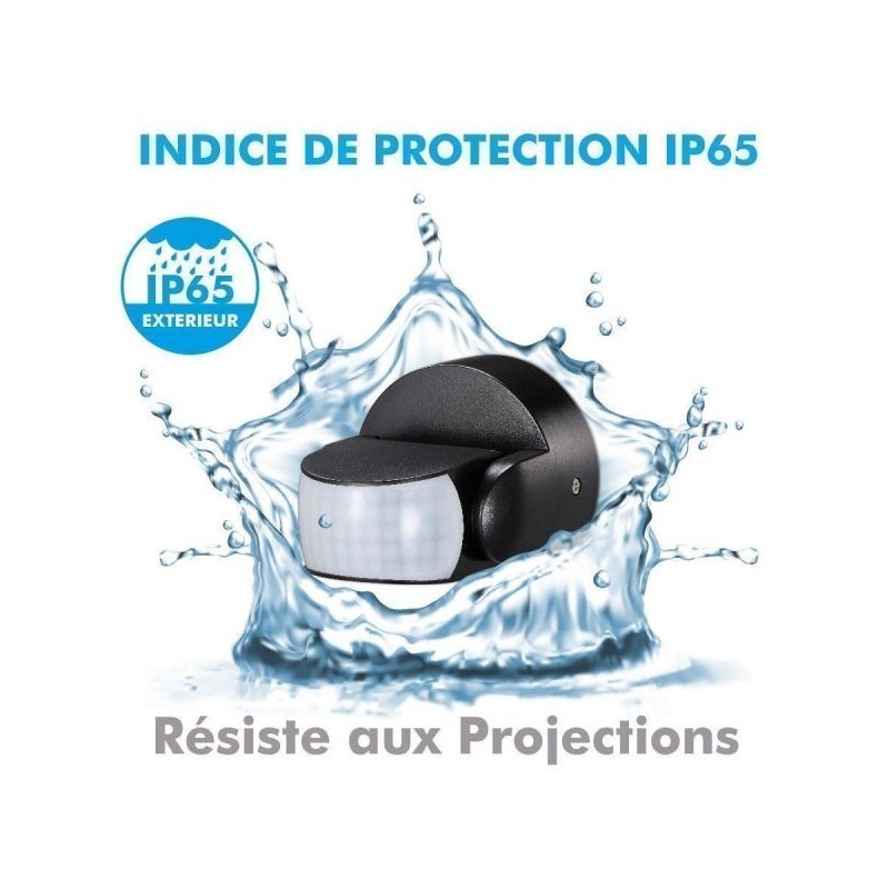 WNSC Détecteur de Mouvement PIR étanche sans Fausses alarmes IP65 à 90 [WNSC]