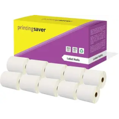 Rouleau d étiquettes 100 x 50mm papier à impression  thermique lot de 4 Zébra[87000]